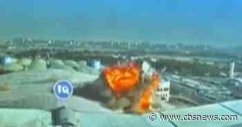 New video shows Iranian drone hitting airport in Kuwait