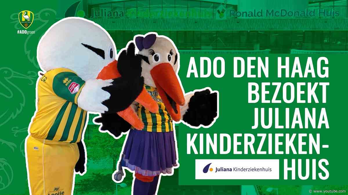 ADO Den Haag bezorgt kinderen in het Juliana Kinderziekenhuis een onvergetelijke middag