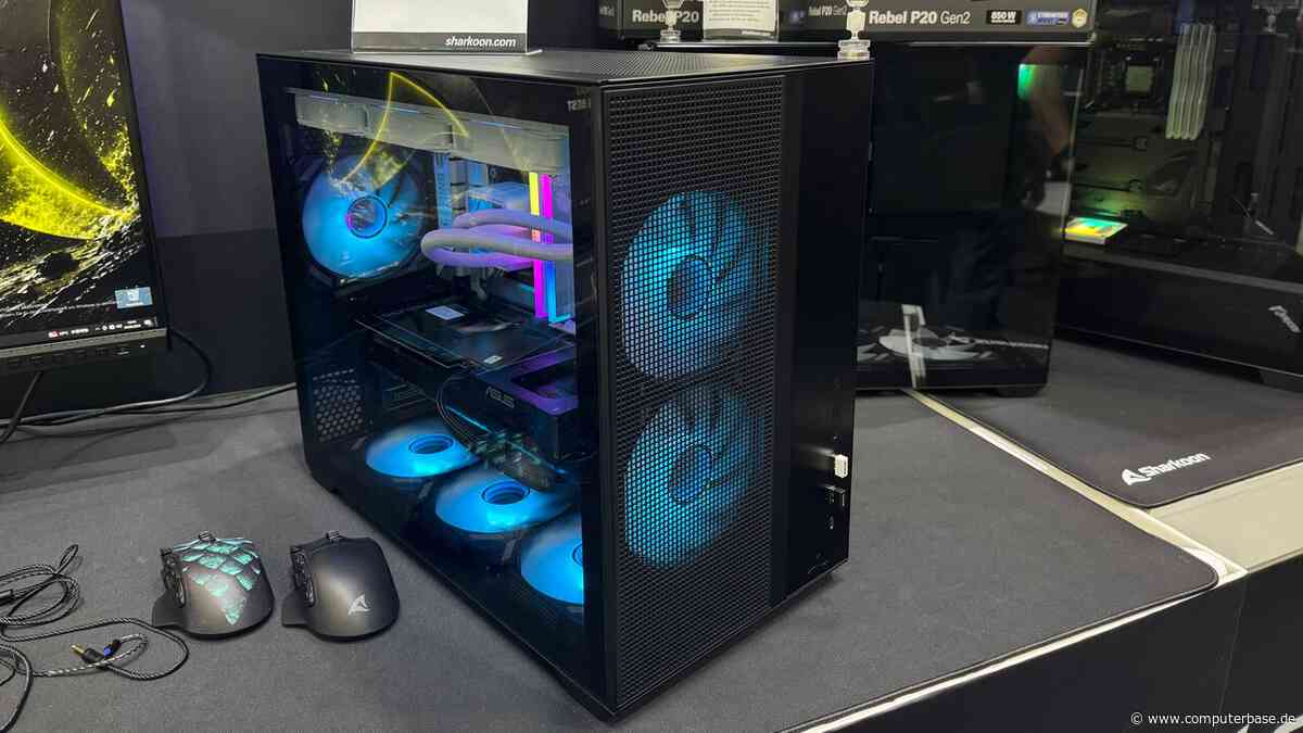 Steel Shark Mini G & Mini M: Sharkoon baut 2-Kammer-Tower mit Glas oder Gitter