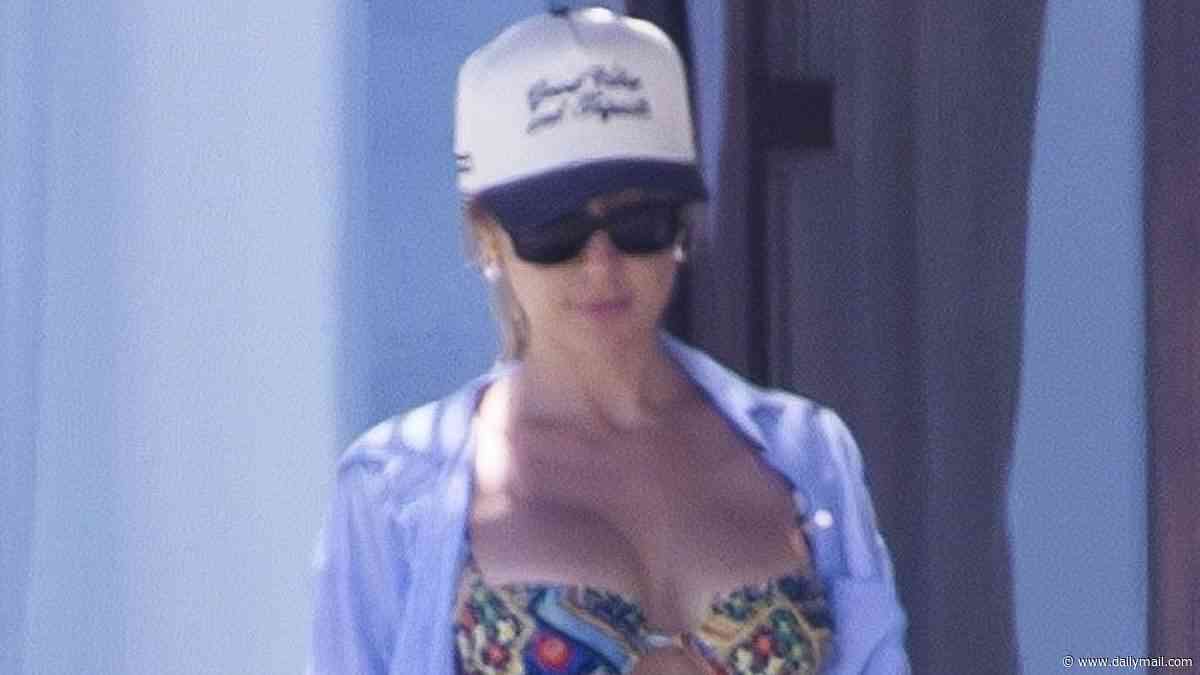 Kristin Cavallari slips into a bikini in Mexico after working out 'three hours a day' to sizzle for Sports Illustrated's runway