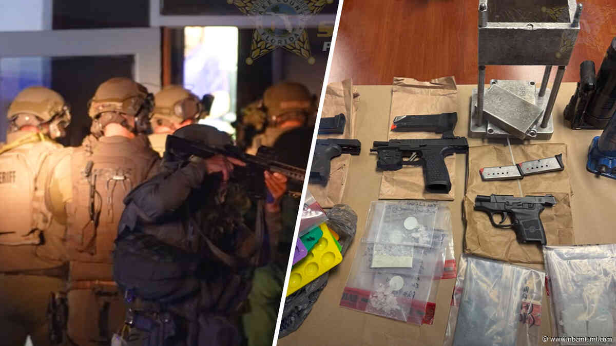 Large drug stash found during SWAT raid at home next to Florida jail, sheriff says