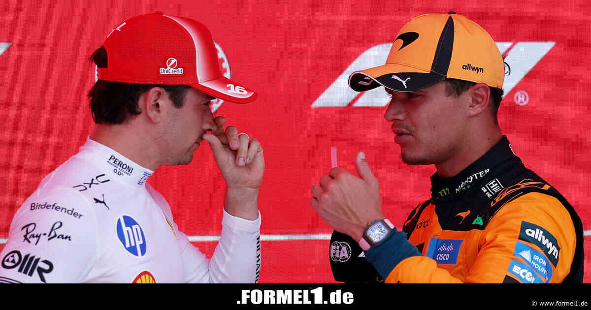 Zu spät in der Pressekonferenz: Strafen für Leclerc und Norris?