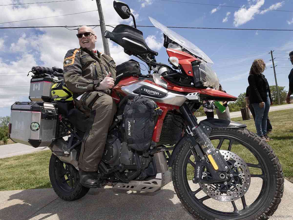 Lake Erie to Arctic Ocean: Motorcyclist riding across Canada to raise money for sick kids