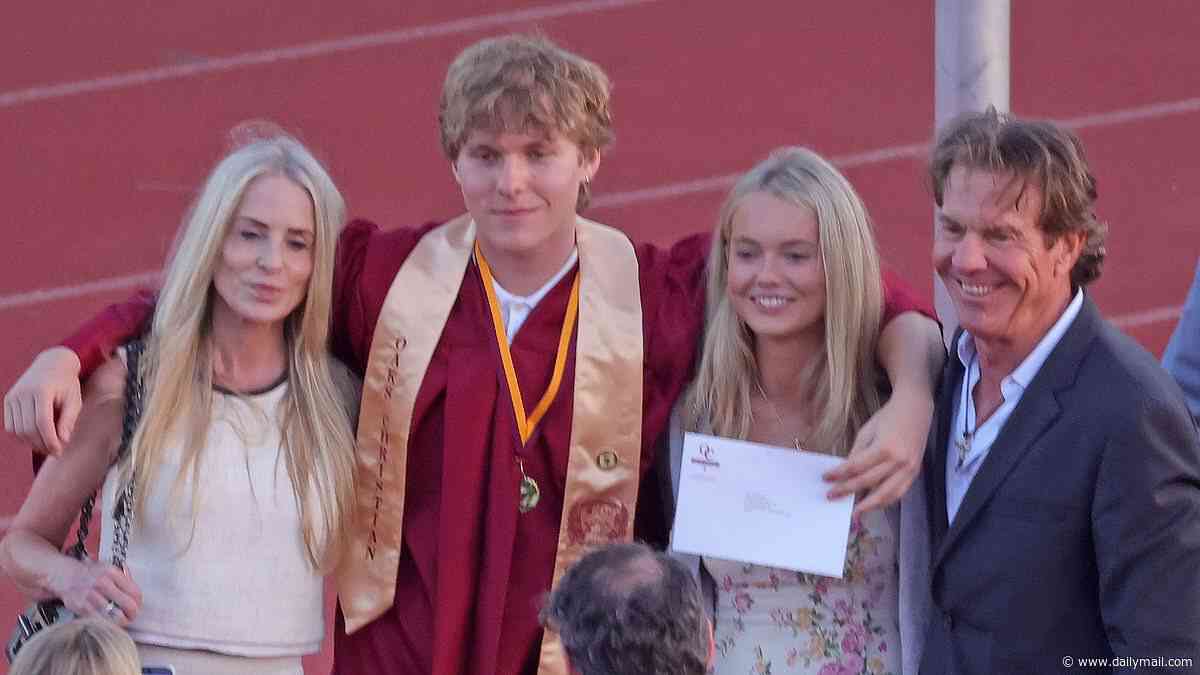 Dennis Quaid has awkward reunion with ex at son's graduation after filing to stop child support payments