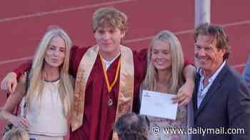 Dennis Quaid has awkward reunion with ex at son's graduation after filing to stop child support payments