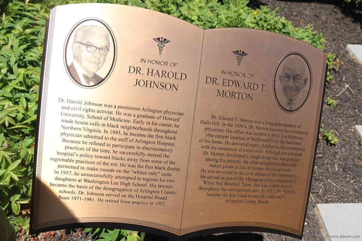 Contributions of Black Arlington physicians honored in new memorial plaque