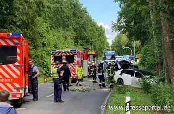 FFW Schwalmtal: Zwei Verletzte bei Verkehrsunfall auf der Nordtangente