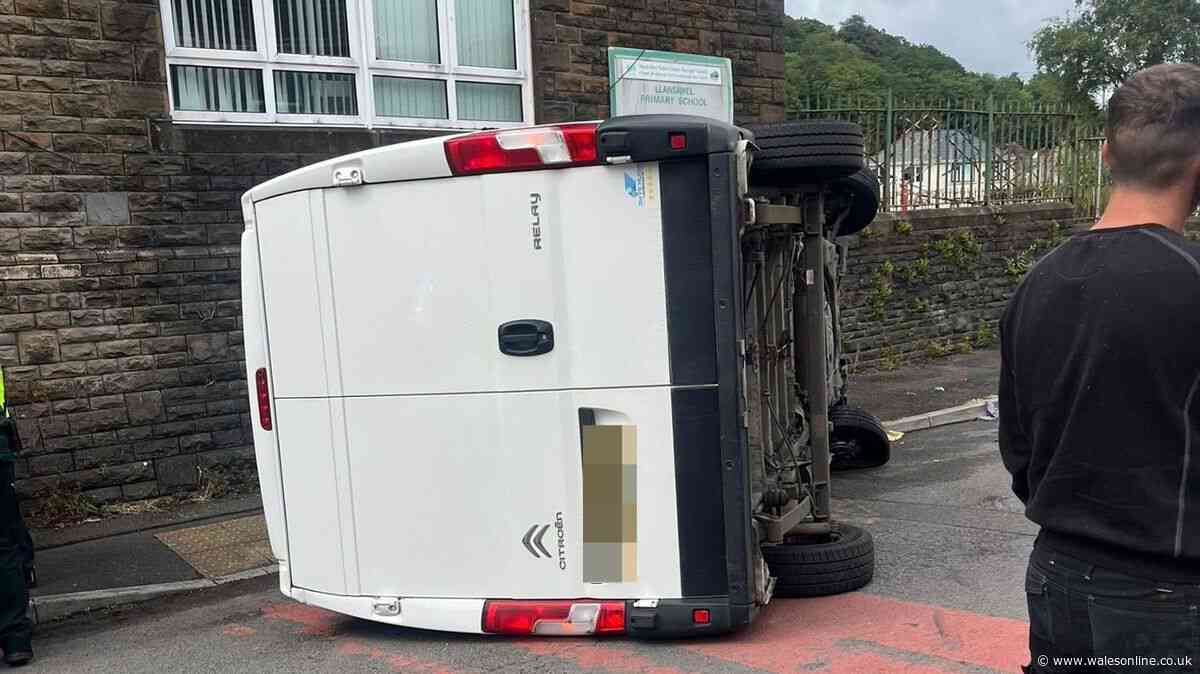 Man in hospital after 'stolen' delivery van crashes