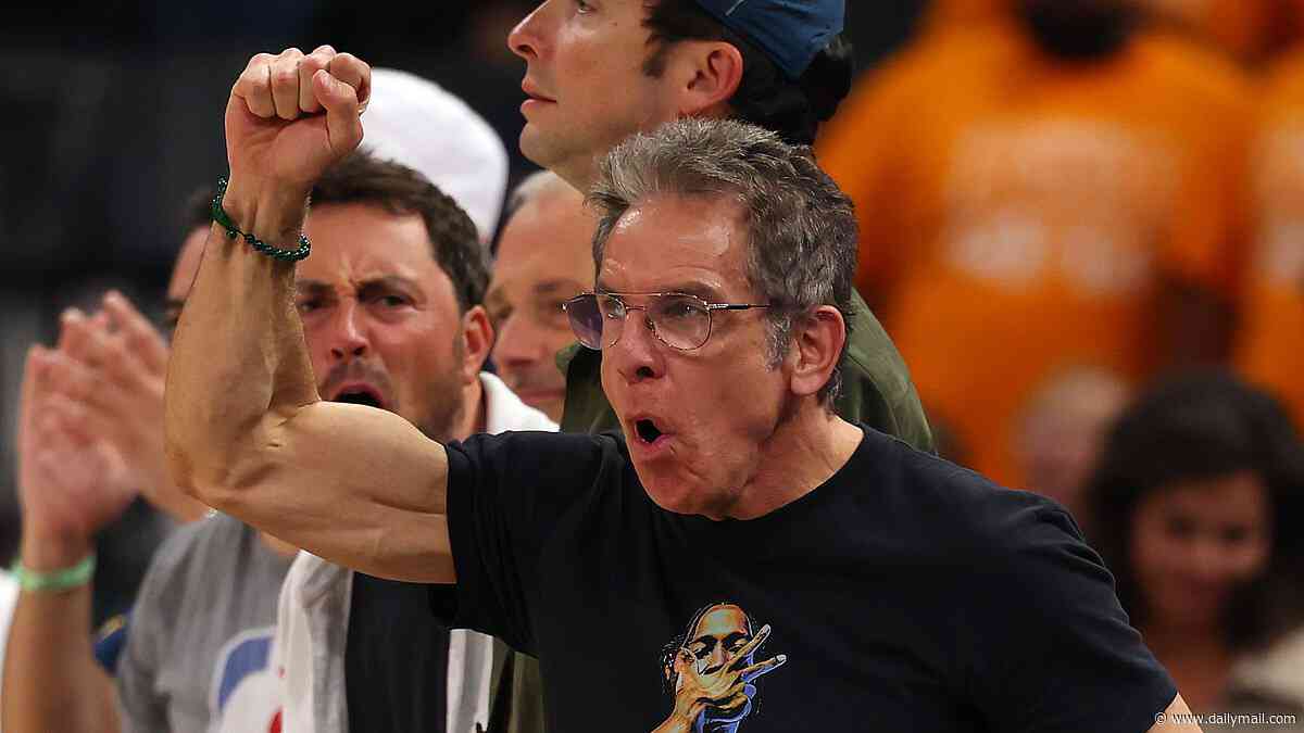 Ben Stiller shocks with bulging biceps at NBA Finals as muscles inspires fan to ask for his exercise routine