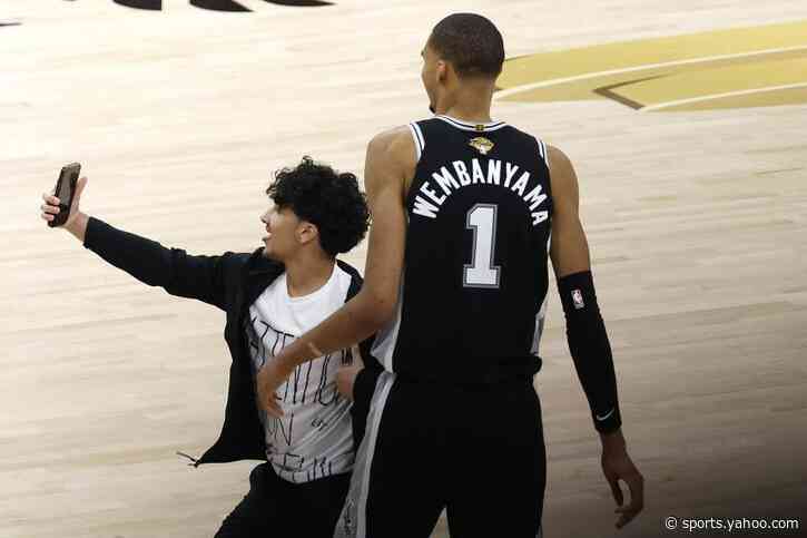 NBA bans juvenile fan for life after he rushes court to get selfie with Victor Wembanyama