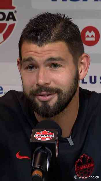 Quebecer Maxime Crépeau reacts to being picked as Canada's World Cup starting goalkeeper