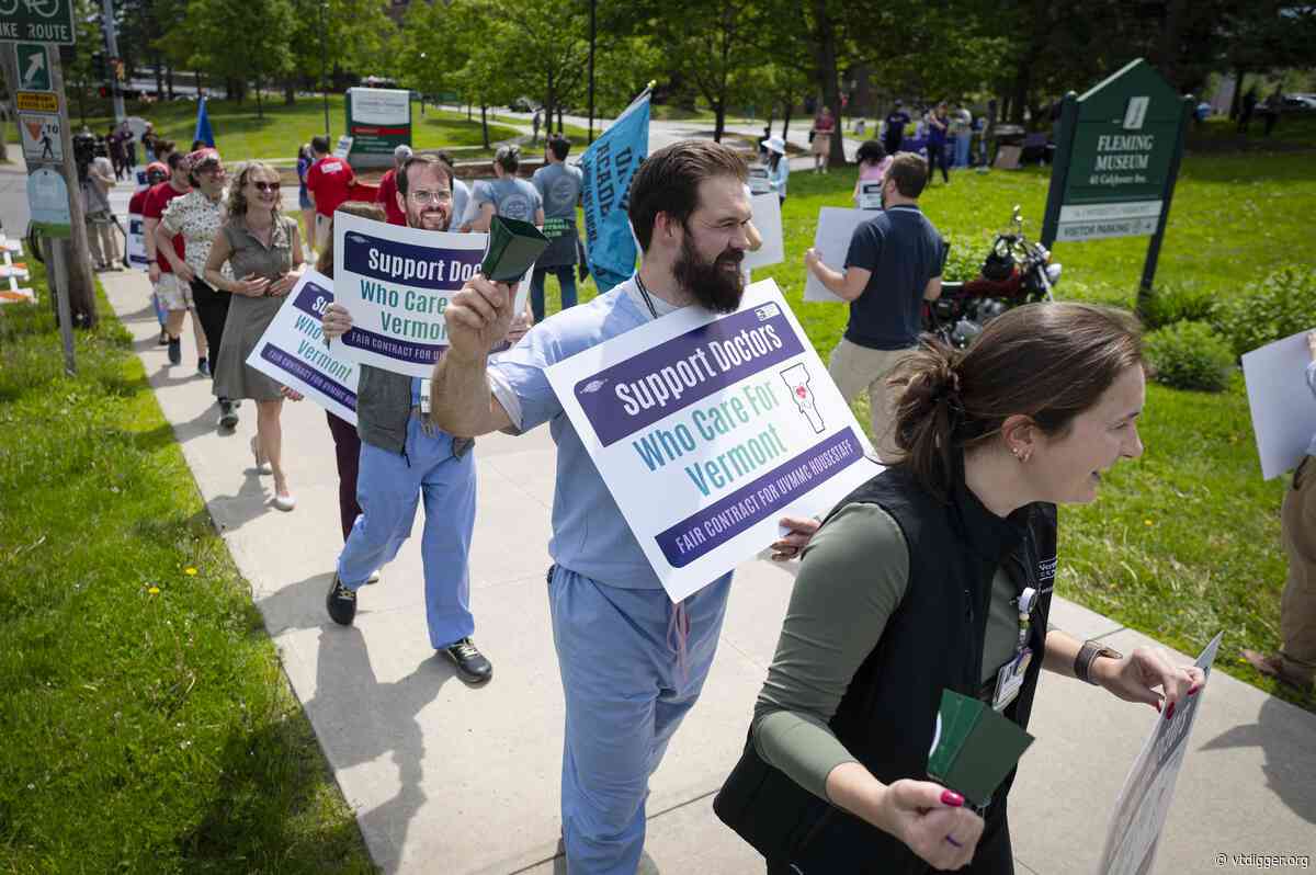 80-hour weeks and drowning in debt: UVM Medical Center resident doctors rally for a new contract