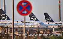 Lufthansa-Maschine fällt am Frankfurter Flughafen auf die Nase