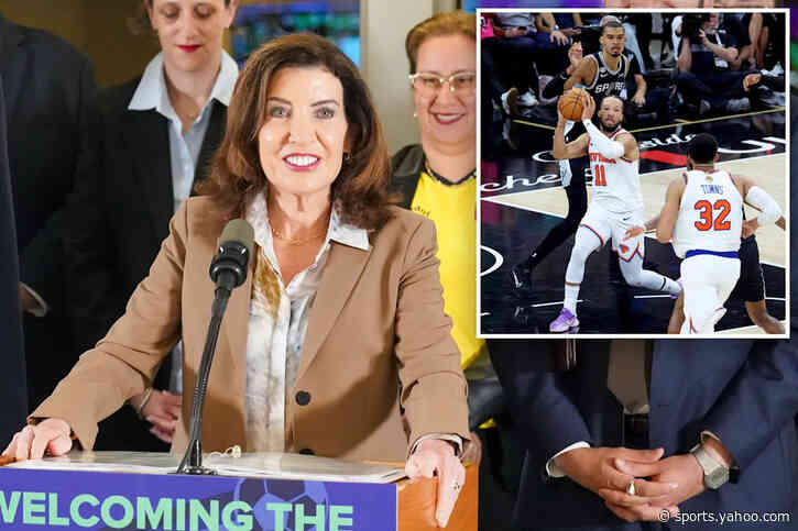 Flub-prone Knicks fan Kathy Hochul explains ‘if there’s a ball involved, I love it’