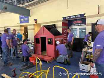 Blitz build creates playhouses for local children