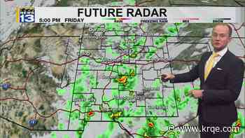 Storm chances continue through Saturday before hotter weather returns