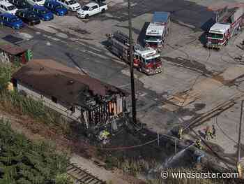 Investigators probe structure fire near E.C. Row in east Windsor