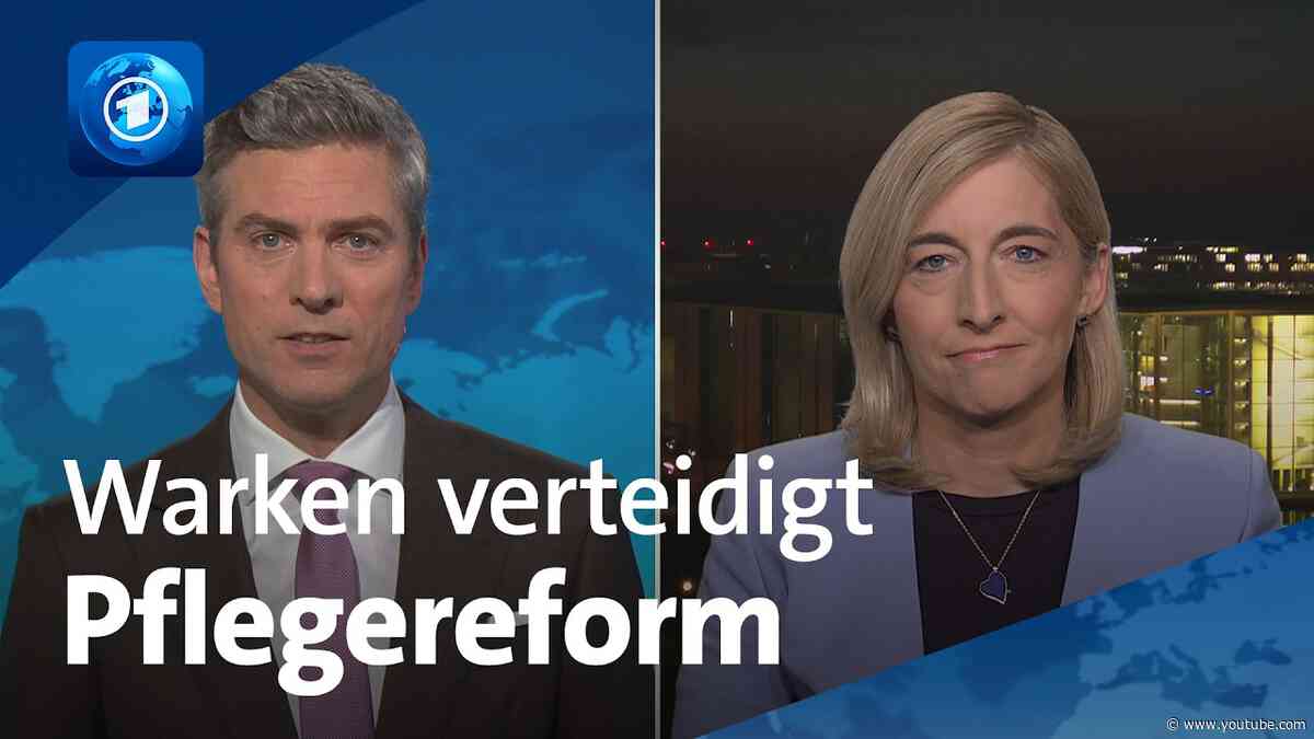 Pflegereform: Besserverdienende und Kinderlose sollen höhere Beiträge zahlen | tagesthemen-Interview