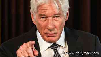 Richard Gere is 'deeply ashamed' of US as he torches 'crazy' Trump during speech in Europe... despite fleeing to Spain