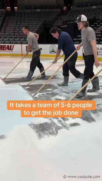 This is how ice is removed in the NHL #anaheimducks #hockey #asmr