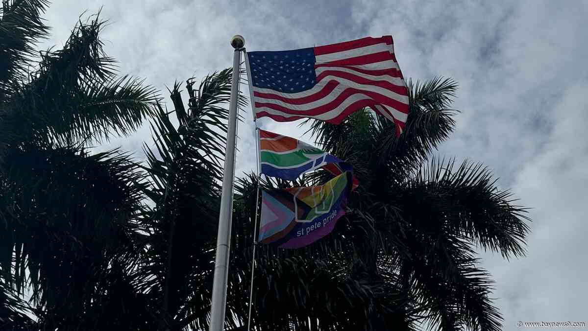 St. Petersburg's new LGBTQ+ liaison participates in raising Pride flag