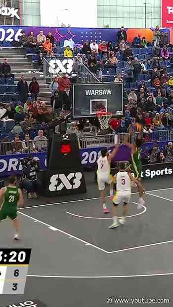 Brilliant dunk from Alex Higgins-Titsha against Spain at the FIBA 3x3 World Cup. 🔥🏀 #Olympics #3x3WC