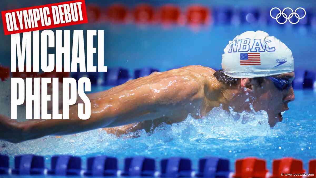 Michael Phelps' First-Ever Olympic Run at Sydney 2000 🏊‍♂️ | Olympic Debuts