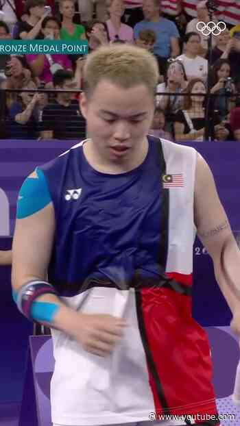 From four match points down to Olympic bronze🥉 Aaron Chia & Soh Wooi Yik’s incredible comeback!