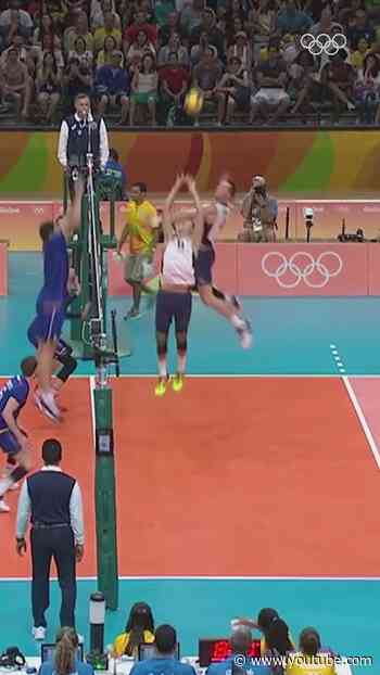 From a smooth overhead kick to a heavy smash, Earvin N'Gapeth can do it all. #Olympics #Volleyball