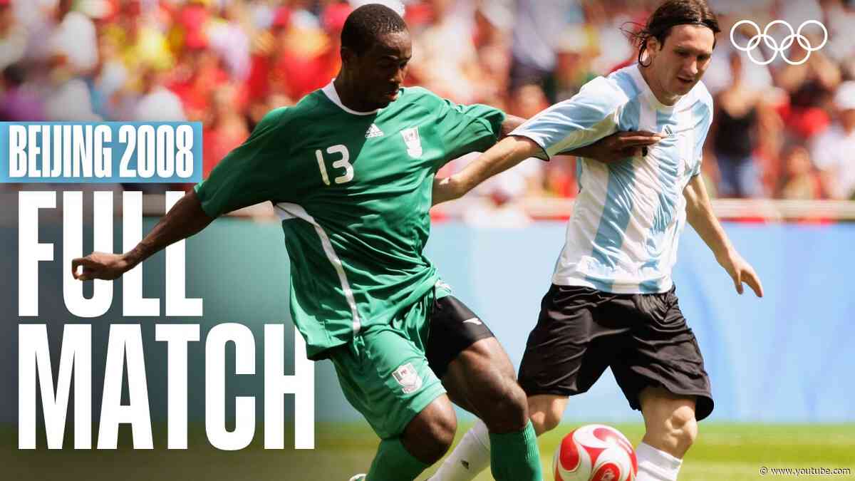 Messi Leads Argentina to Olympic Gold vs Nigeria! 🇦🇷🇳🇬 | Full Match | Beijing 2008