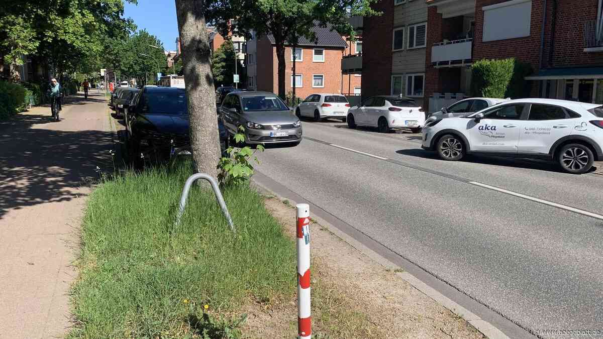 Illegales Parken zerstört das Grün an Lohbrügges wichtigster Straße
