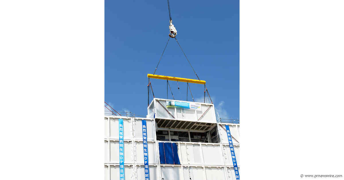 WuXi Biologics Singapore CRDMO Hub Completes Modular Topping-Out of Drug Product Facility