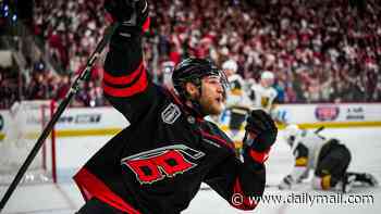 Hurricanes complete epic comeback over Golden Knights in OT to even Stanley Cup Finals at 1-1