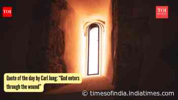 Quote of the day by Carl Jung: “God enters through the wound”