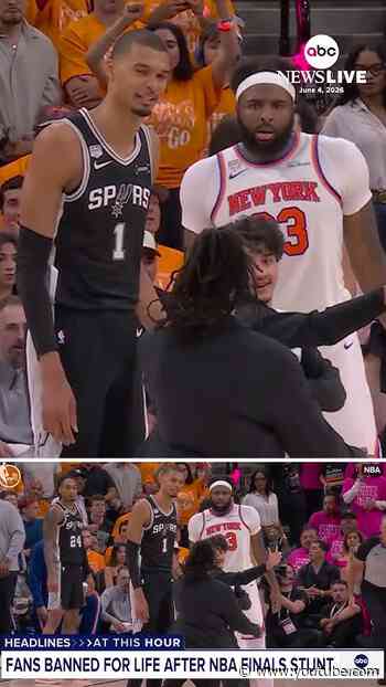 Two fans were hit with lifetime bans after one ran onto court during 4th quarter of NBA Finals