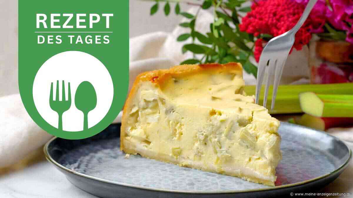 Der Lieblingskuchen der Saison: fruchtiger Rhabarber-Käsekuchen