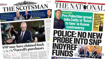Scotland's papers: SNP tax question and 'no new police probe'