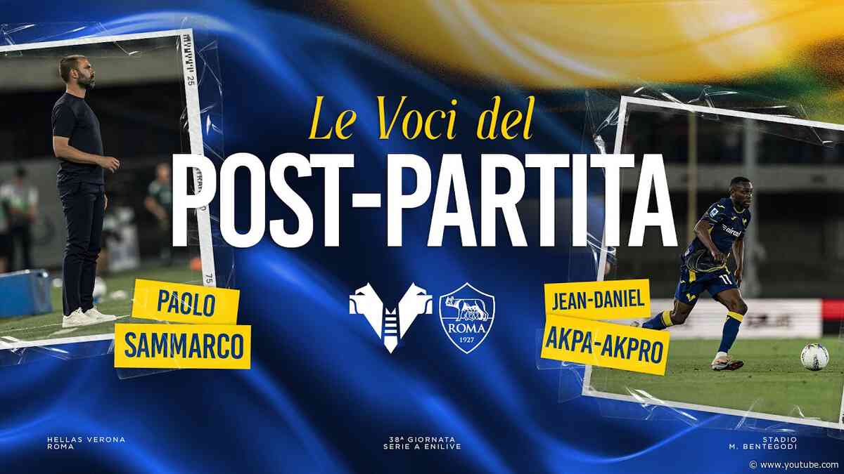 Serie A Enilive 2025/26 | Le voci del post partita: Sammarco e Akpa Akpro