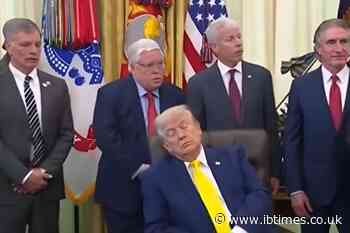 President Trump Caught Sleeping During Afternoon White House Announcement: Seventh On-Camera Episode This Year