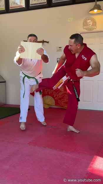 No board is safe with Master Ken! 👊🥋