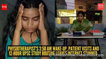 ‘Didi break lete bhi ho ya nahi’: Physiotherapist's 3:50 am wake-up, patient visits and 12-hour UPSC study routine leaves internet stunned