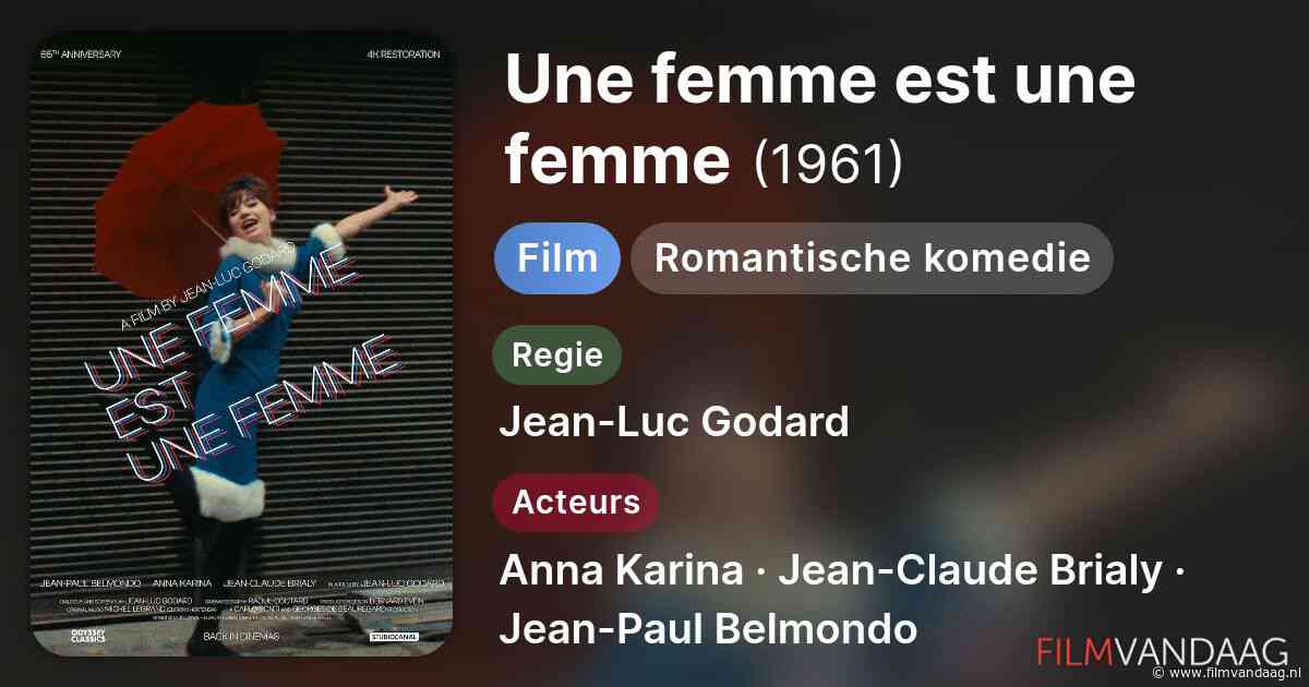 Une femme est une femme (1961, IMDb: 7.3)