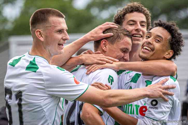FC Groningen onder-21 op jacht naar een plek in de Tweede Divisie