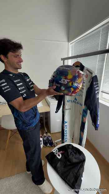 'A lot of thinking has gone into this' 🫡  A first glimpse of his Monaco GP threads for Carlos 👀