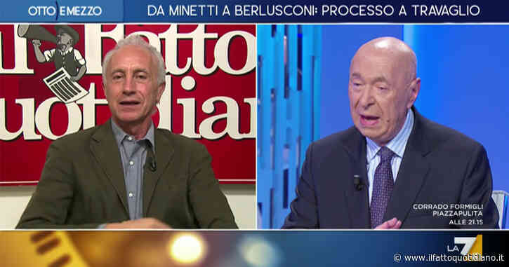 Caso Minetti, Travaglio a Mieli: “I giornalisti esistono per dubitare delle verità ufficiali, non per fotocopiarle”. Su La7