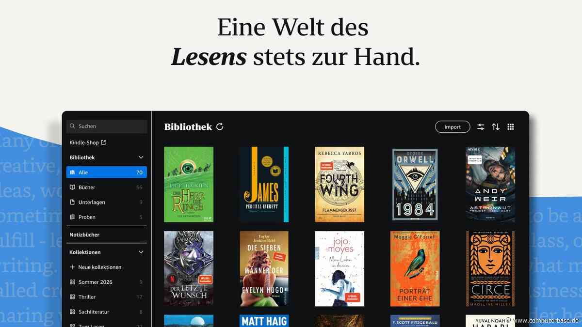 Ende von Kindle-for-PC naht: Amazon veröffentlicht neue Kindle-App für Windows
