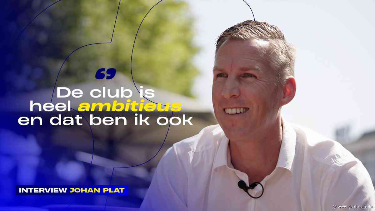 "De club is heel ambitieus en dat ben ik ook" | 🗣️ Maak kennis met nieuwe hoofdtrainer Johan Plat