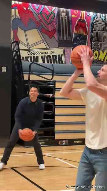 Everyone is doing great... until #stephencolletti makes a bet with #jameslafferty on ESB's court!