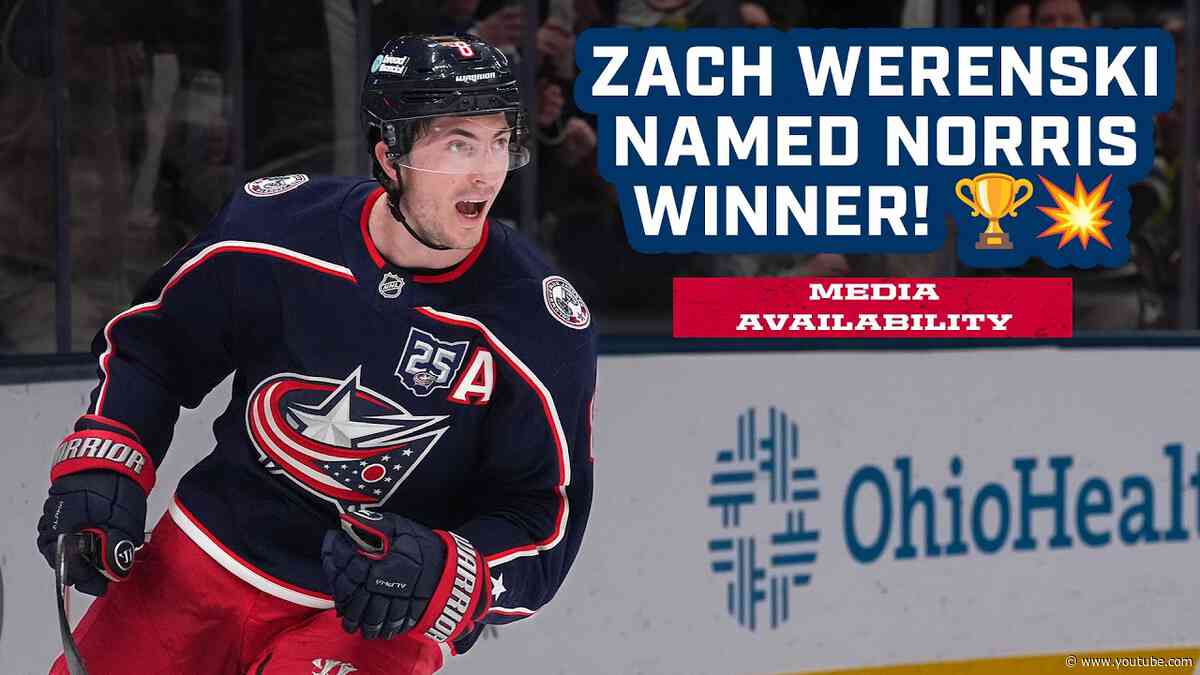 NORRIS TROPHY SECURED! 🏆 Zach Werenski Reflects on Winning the NHL's Top Defenseman Award💥