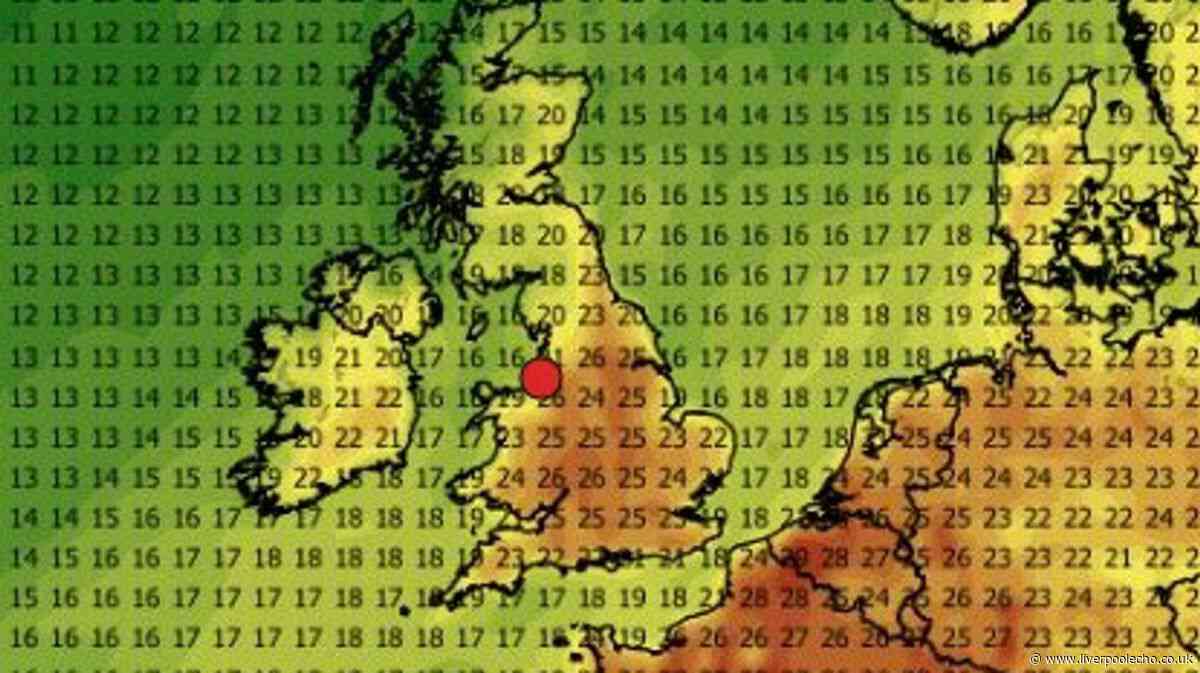 UK weather maps show 13 places to hit 30C in June heatwave